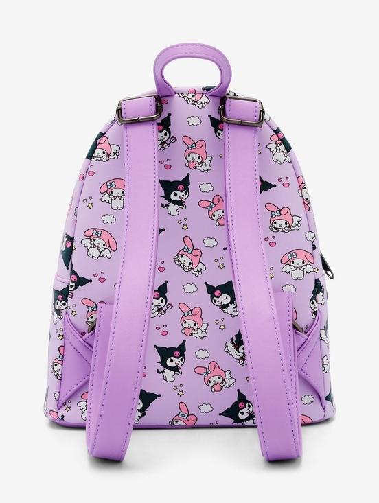 Sanrio × Loungefly • Kuromi & My Melody Angel & Devil Mini Backpack - Picture 3 of 4